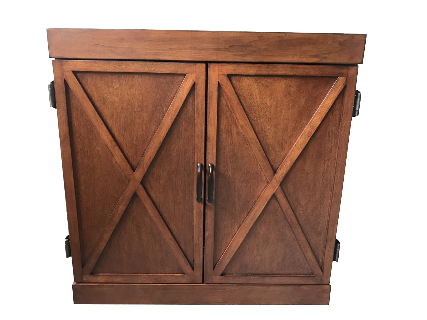 Hathaway Farmington Dartboard And Cabinet Set - Includes 18-In Dartboard, Steel-Tip Darts, Chalk Scoreboards - Perfect For Famil