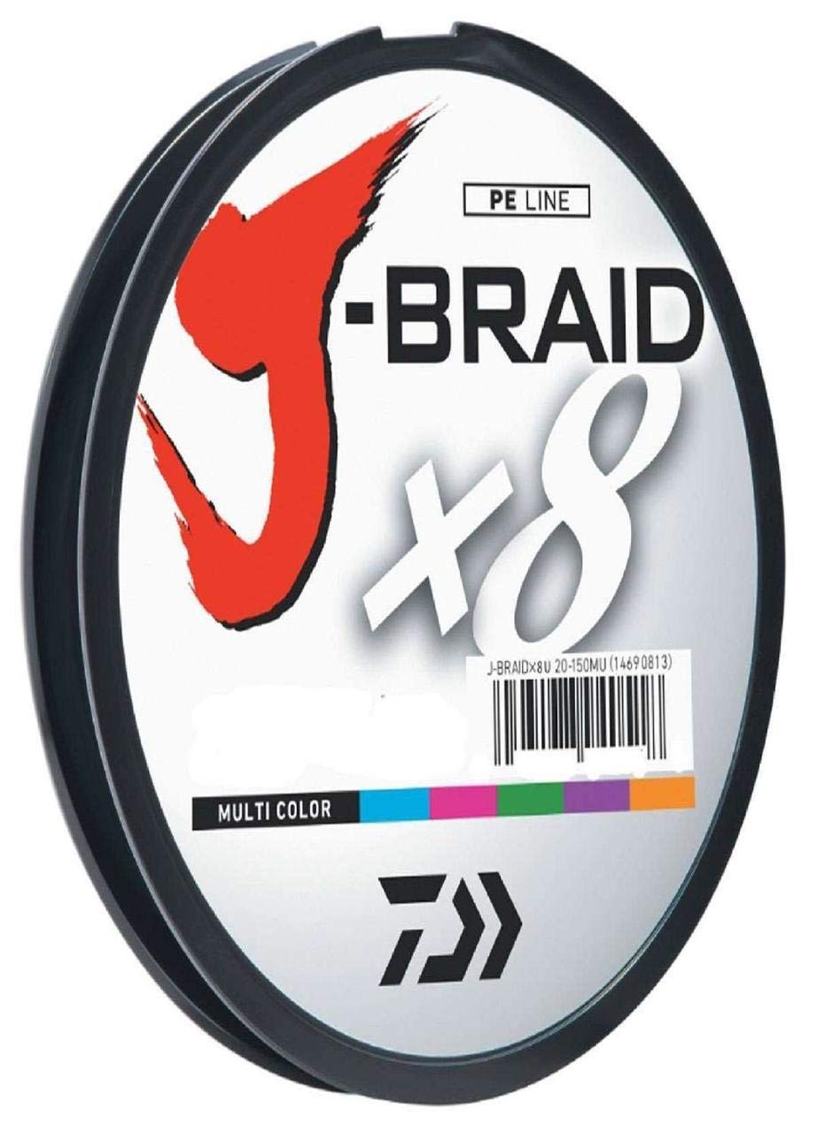 J-Braidx8, Filler Spool, Multi-Color, Mono Dia.= 30Lb