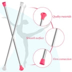 2 Pieces Twirling Batons Unisex Kids' Gymnastics Twirling Baton Dance Baton For Talent Shows, Artistic Dancing, Baton Twirling,