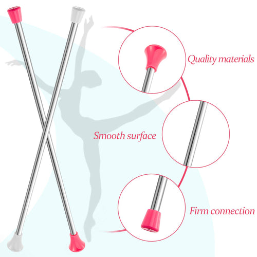 2 Pieces Twirling Batons Unisex Kids' Gymnastics Twirling Baton Dance Baton For Talent Shows, Artistic Dancing, Baton Twirling,