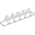Simple Houseware 5 Bike Bicycle Floor Parking Adjustable Storage Stand, Silver