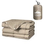 Zzlamb Camping Blanket For Adults, Compact Lightweight Soft Puffy Blanket Water-Repellent, Packable Warm Quilt Down Alternative