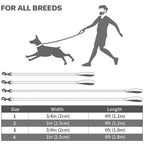 Taglory Reflective Heavy Duty Dog Leash 1 In X 4 Ft, Neoprene Padded Handle And Metal Hook Pet Training Leashes For Small Medium