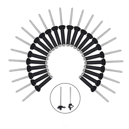 3/16'' Long Grip Tri-Grip Kayak Rivets Tri-Fold Tri Bulb Mounting Rivet With Waterproof O Rings For Deep Water Installing Kayak 