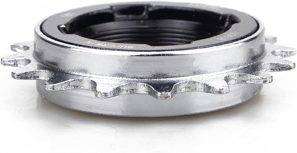 Zukka Single-Speed Bike Freewheel,18 Teeth Bicycle Flywheel,Compatible 1/2 X 1/8 One-Speed Cycling Replacement Accessory