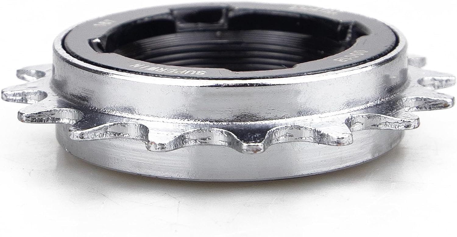 Zukka Single-Speed Bike Freewheel,18 Teeth Bicycle Flywheel,Compatible 1/2 X 1/8 One-Speed Cycling Replacement Accessory