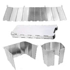Gciyaen Folding Stove Windscreen Outdoor Camping Stove Windshield With Carrying Bag (660 X 240Mm 8 Plates)