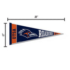 Rico Industries Ncaa Texas-San Antonio Roadrunners - Utsa Rally 12'' X 30'' Felt Wall D  Cor Pennant - Great For Home/Bed Room/M