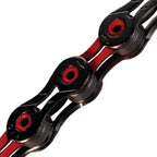Kmc 10-Speed Dlc10 Series Chain, Red, For Road/Mountain/Gravel; Shimano, Sram, And Campagnolo Compatible, 116 Links, Missing Lin
