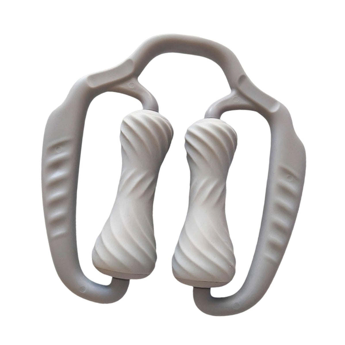 BNF Wheel Massage Roller Relief Relaxer Hand Held Leg Clamps for Thigh Hand Foot GreySporting GoodsFitness Running & YogaFitn