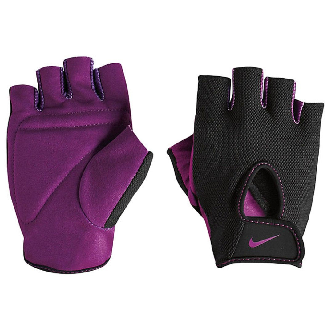 Nike Women'S Fundamental Training Gloves (Black/Bold Berry, Large)