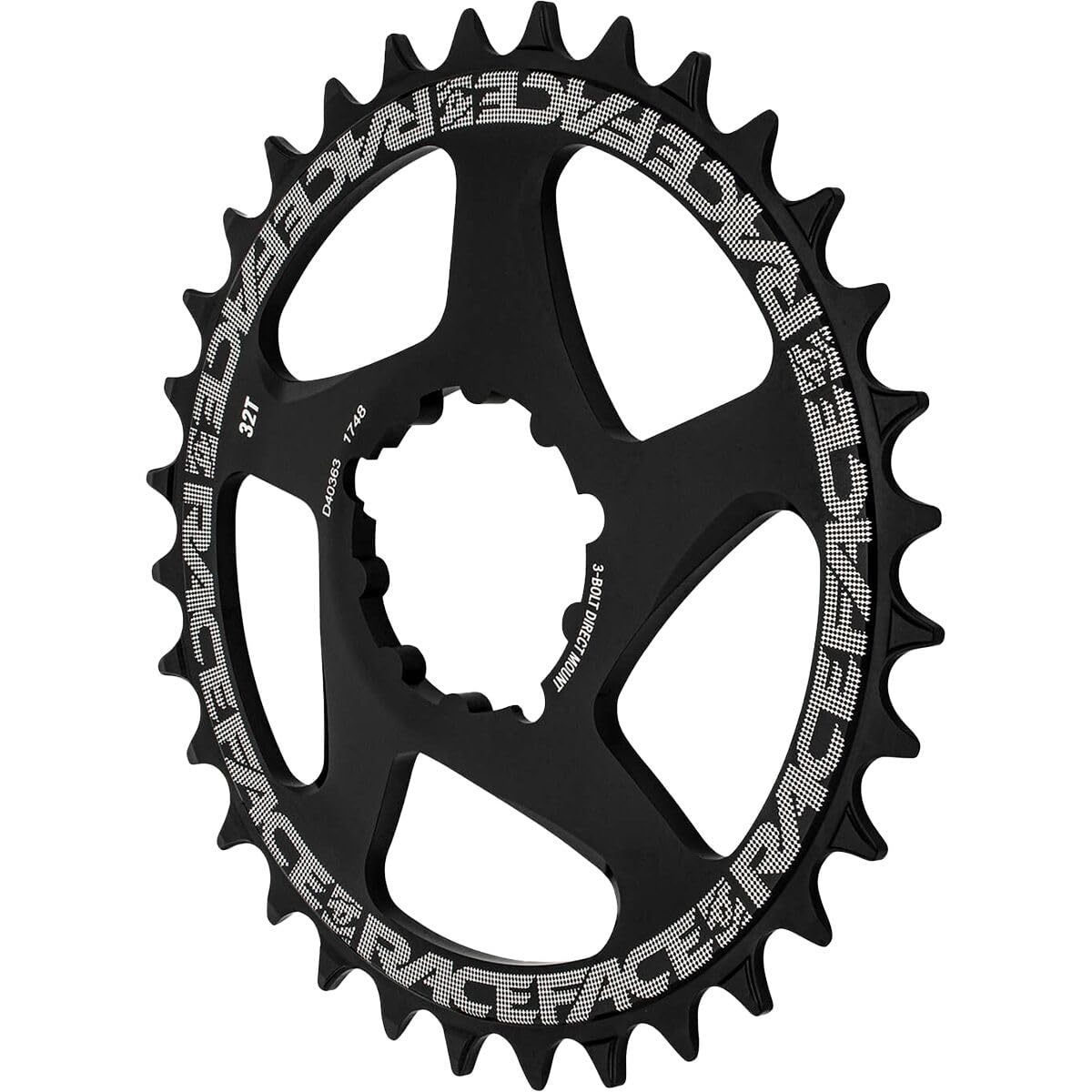 Raceface 3-Bolt Direct Mount, 36T Chainring, 9-12Sp, Bcd: Direct Mount, 7075-T6 Aluminum, Black
