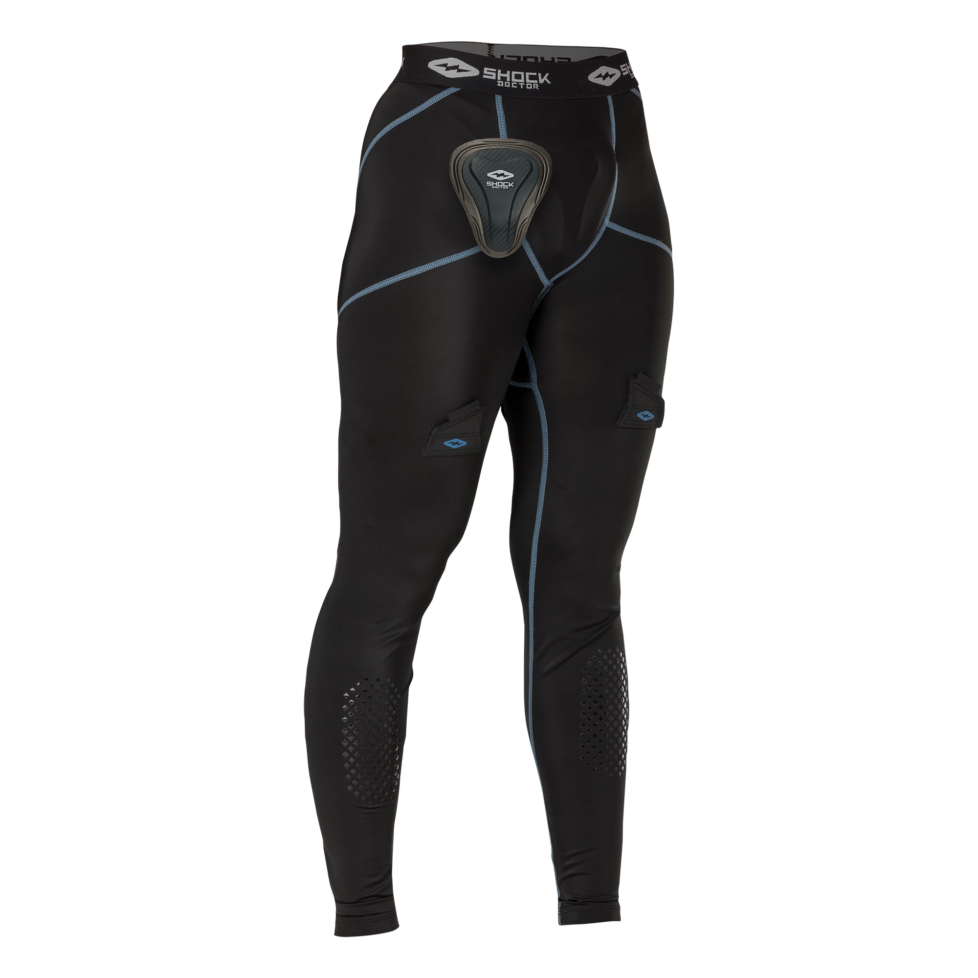 Shock Doctor Womens Compression Hockey Pant w/Pelvic Protector, Leggings, Black