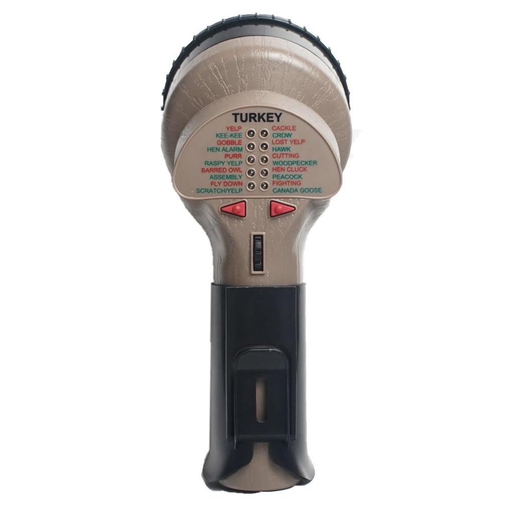 Mega Amp 20X Turkey Call, Loud Handheld Electronic Game Call, 20 Authentic Wild Turkey Sounds, Digital Directional Calling Devic