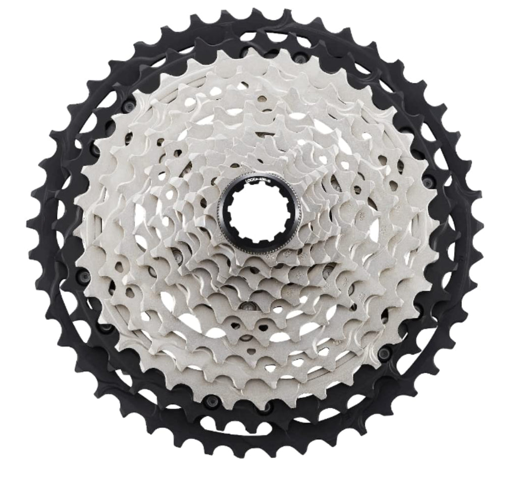Shimano Xt Cs-M8100 Cassette - 12-Speed, 10-45T, Silver/Black, Mirco Spline