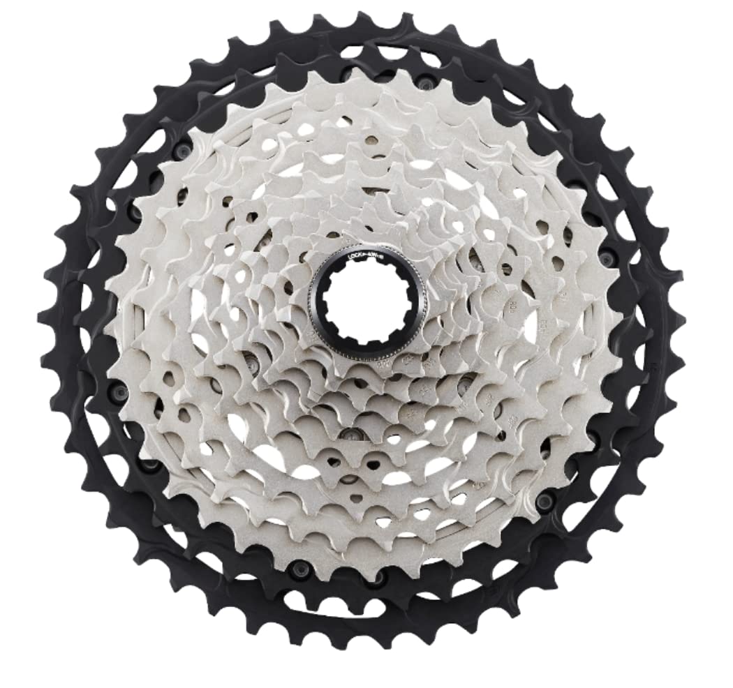 Shimano Xt Cs-M8100 Cassette - 12-Speed, 10-45T, Silver/Black, Mirco Spline
