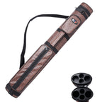 Gse 2X2 Deluxe Hard Billiard Pool Cue Stick Carrying Case, Billiard Cue Case, Billiards Accessories (Oval - Brown)