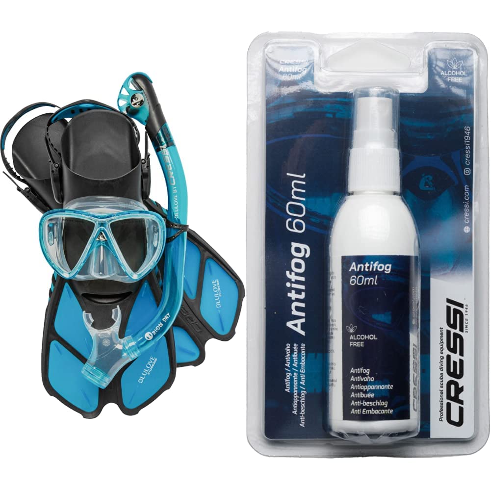 Cressi Bonete Pro Dry Set, Black/Orange, L/Xl