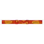 Giro Buster Youth Ski Goggles - Snowboard Goggles For Kids, Boys, And Girls - Red Geo Camo Strap With Amber Rose Lens