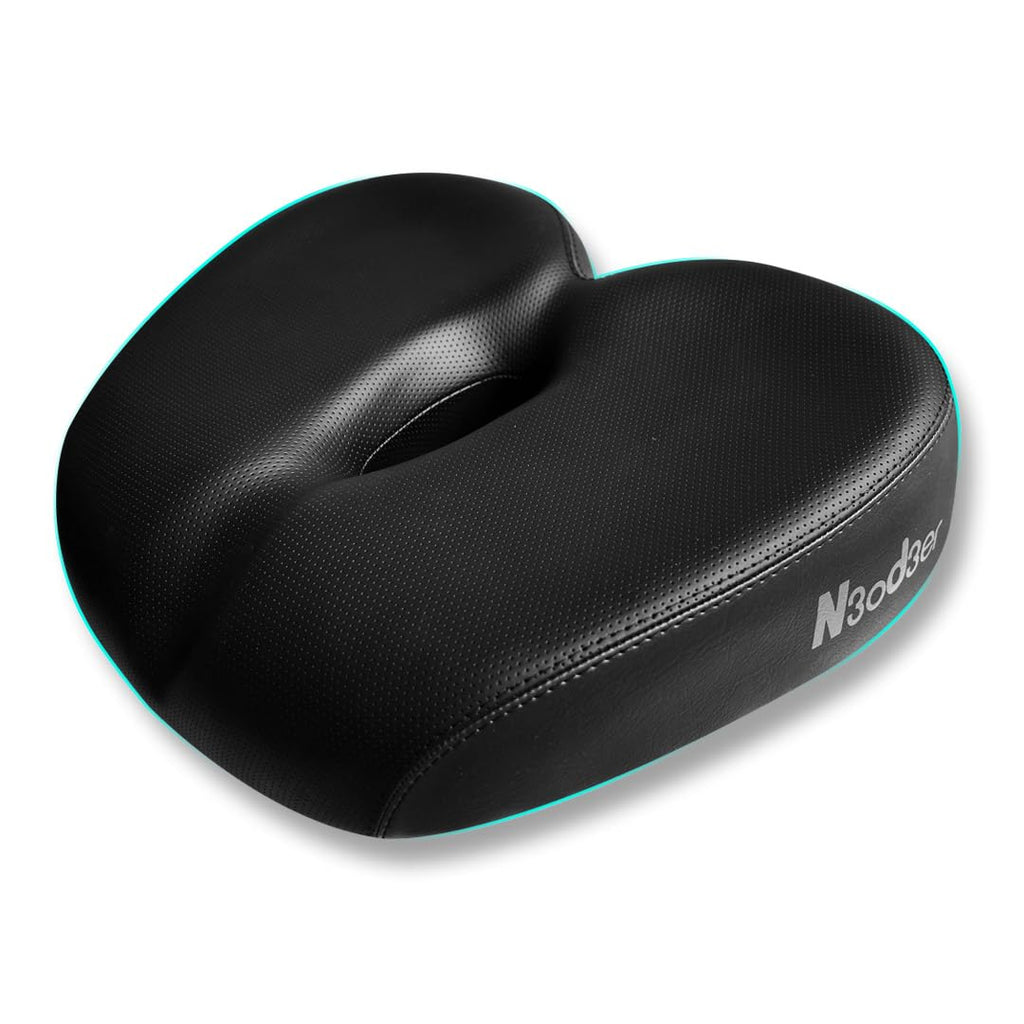 N3Od3Er Comfortable Bicycle Saddle For Exercise And Road Bicycle Oversized Comfort Seat For Stationary Extra Wide Replacement Pa
