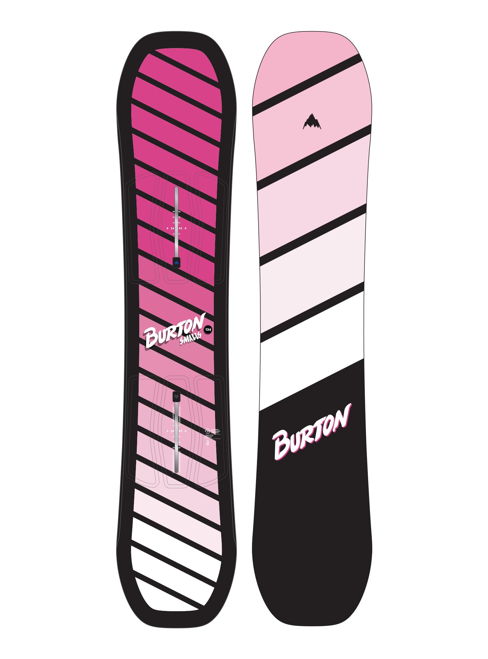 Burton Kids' Smalls Snowboard, Pink, 142cm