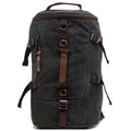 Magideal Men Detachable Long Sling Shoulder Strap Hiking Camping Travel Backpack Messenger Tote Bag Handbag Black