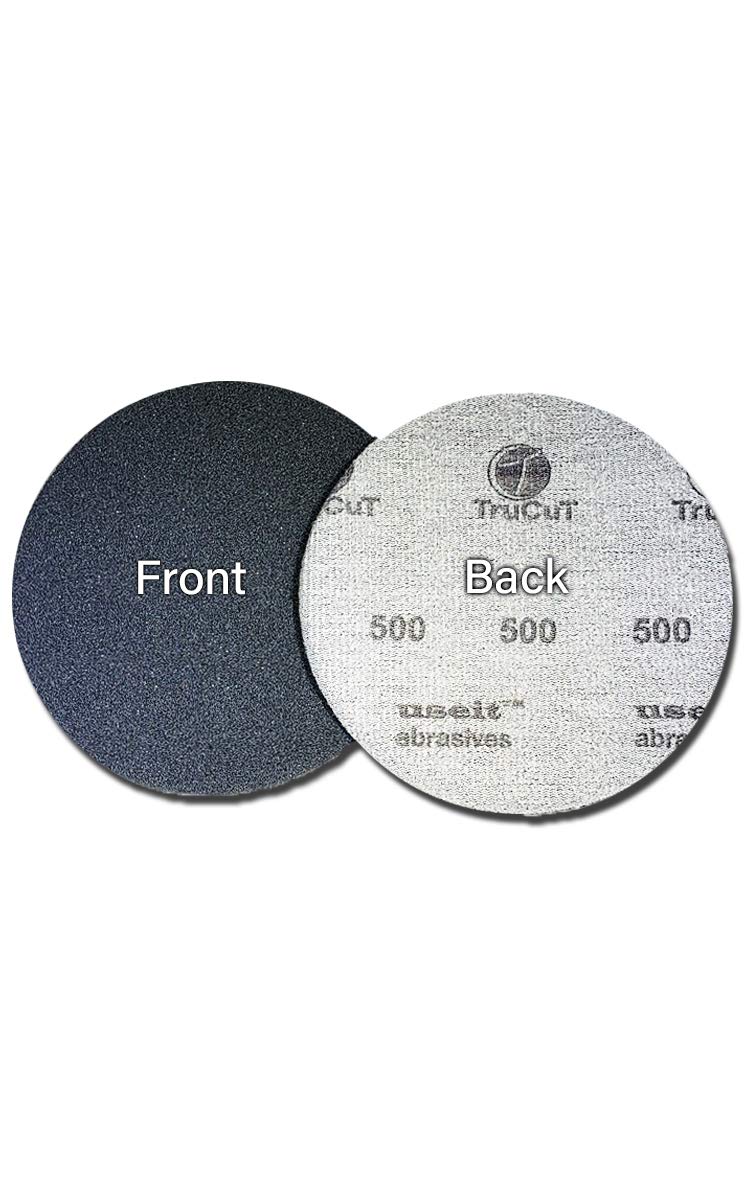 Trucut Sanding Pads  3 Pack  500, 1000, 2000 Grit  5'' Diameter  Sanding Pads Made For Bowling Balls  Surface Management  Bowlin