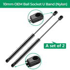 C1609209 16 Inch 38Lb169N Gas Struts Shocks Spring Lift Support For Leer Camper Shell Rear Windows Door Truck Topper Cap Toolbox