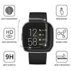 5 Pack] Compatible For Fitbit Versa 2 Tempered Glass Screen Protector, Ymhml Waterproof 9H Hardness Crystal Clear No-Bubble] Ant