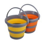 2 Pack Collapsible Plastic Bucket With 1.32 Gallon (5L) Each, Foldable Round Tub, Space Saving Outdoor Waterpot For Garden Or Ca