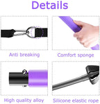 Pilates Bar Kit With 4 X Resistance Bands,3-Section Pilates Bar With Stackable Bands Workout Equipment For Legs,Hip,Waist And Ar