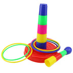Ogrmar 18'' Colorful Plastic Sport Ring Toss Game Set For Kids