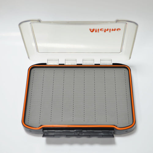 Alichino Fly Box For Fly Files Ice Jig Box Two Sided Waterproof Fly Fishing Box For Nymphs And Streamers (Grey Foam Insert C, Ex