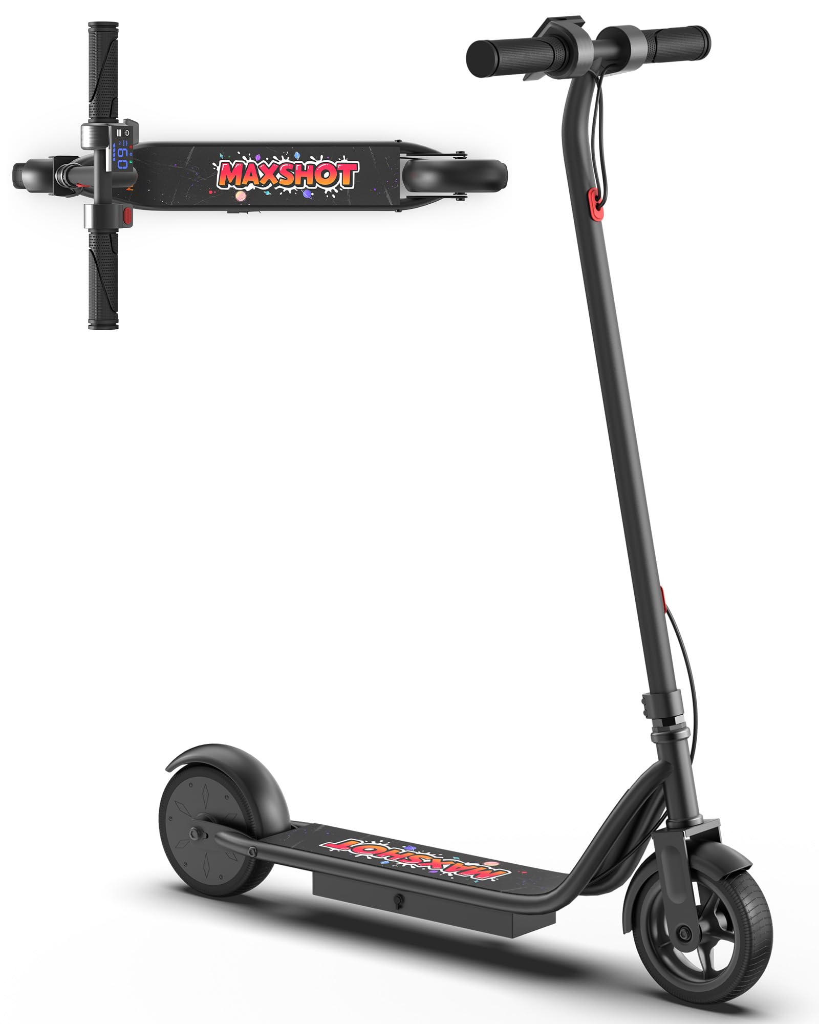MAXSHOT Electric Scooter Adults & Big Kids, Top Speed 9/16/19/22MPH, 10/12/16/21/50Miles Range, 6.5/8.5/14 Tires Folding Commute