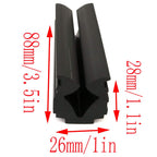 Lq Industrial Golf Shaft Clamp 2Pcs Black Rubber Vise Clamps Golf Club Regripping Tool Re-Shaft Head Extractor Repair Tool