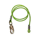 Rope Logic 1/2'' X 12' Wire Core Swivel Snap Flipline Green