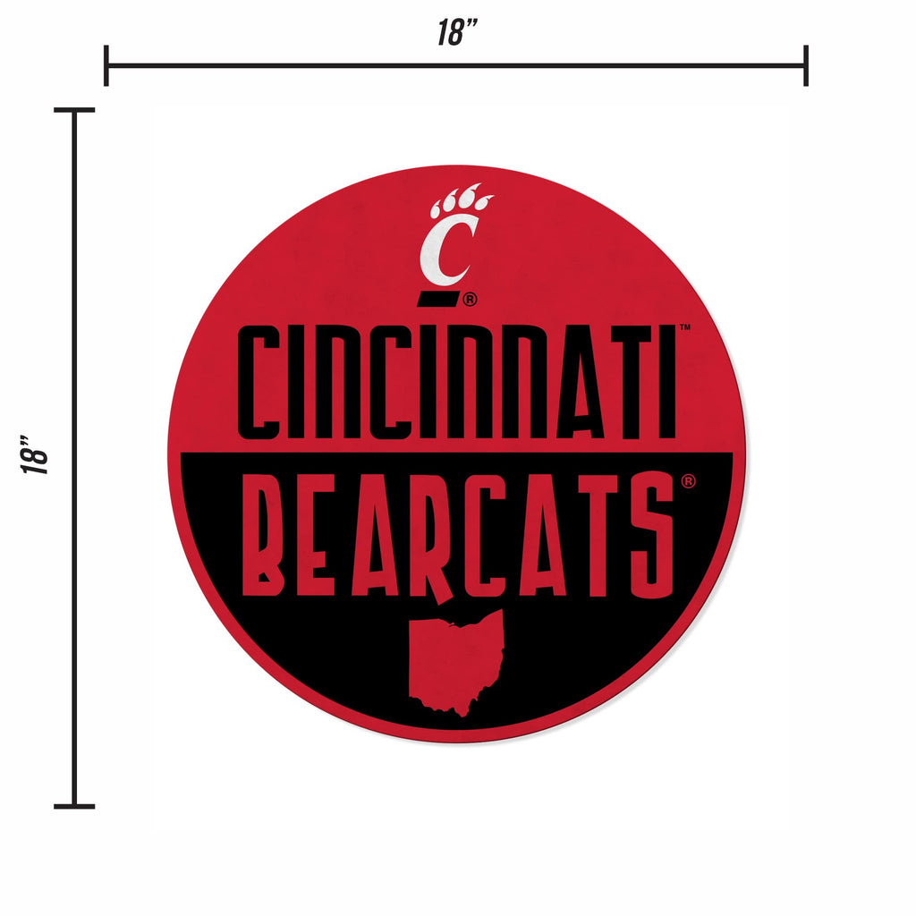 Rico Industries Ncaa Cincinnati Bearcats Classic Shape Cut Pennant - Home And Living Room D  Cor - Soft Felt Ez To Hang,20.5 X 1