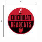 Rico Industries Ncaa Cincinnati Bearcats Classic Shape Cut Pennant - Home And Living Room D  Cor - Soft Felt Ez To Hang,20.5 X 1