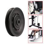 Topfinder 90Mm(3.54Inch) Universal Bearing Pulley Wheel For Cable Machine Gym Equipment Part Garage Door (2 Pcs)