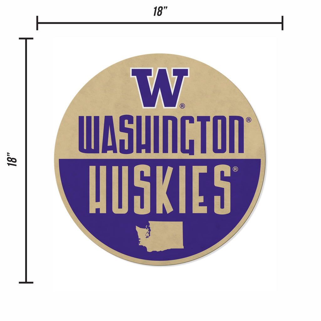 Rico Industries Ncaa Washington Huskies Classic Shape Cut Pennant - Home And Living Room D  Cor - Soft Felt Ez To Hang
