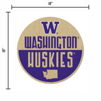 Rico Industries Ncaa Washington Huskies Classic Shape Cut Pennant - Home And Living Room D  Cor - Soft Felt Ez To Hang