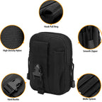 Nucamper Tactical Molle Edc Waist Pouch Compact Bag, Multi-Purpose Utility Tactical Pouch Belt Cell Phone Holder For Workout Hik