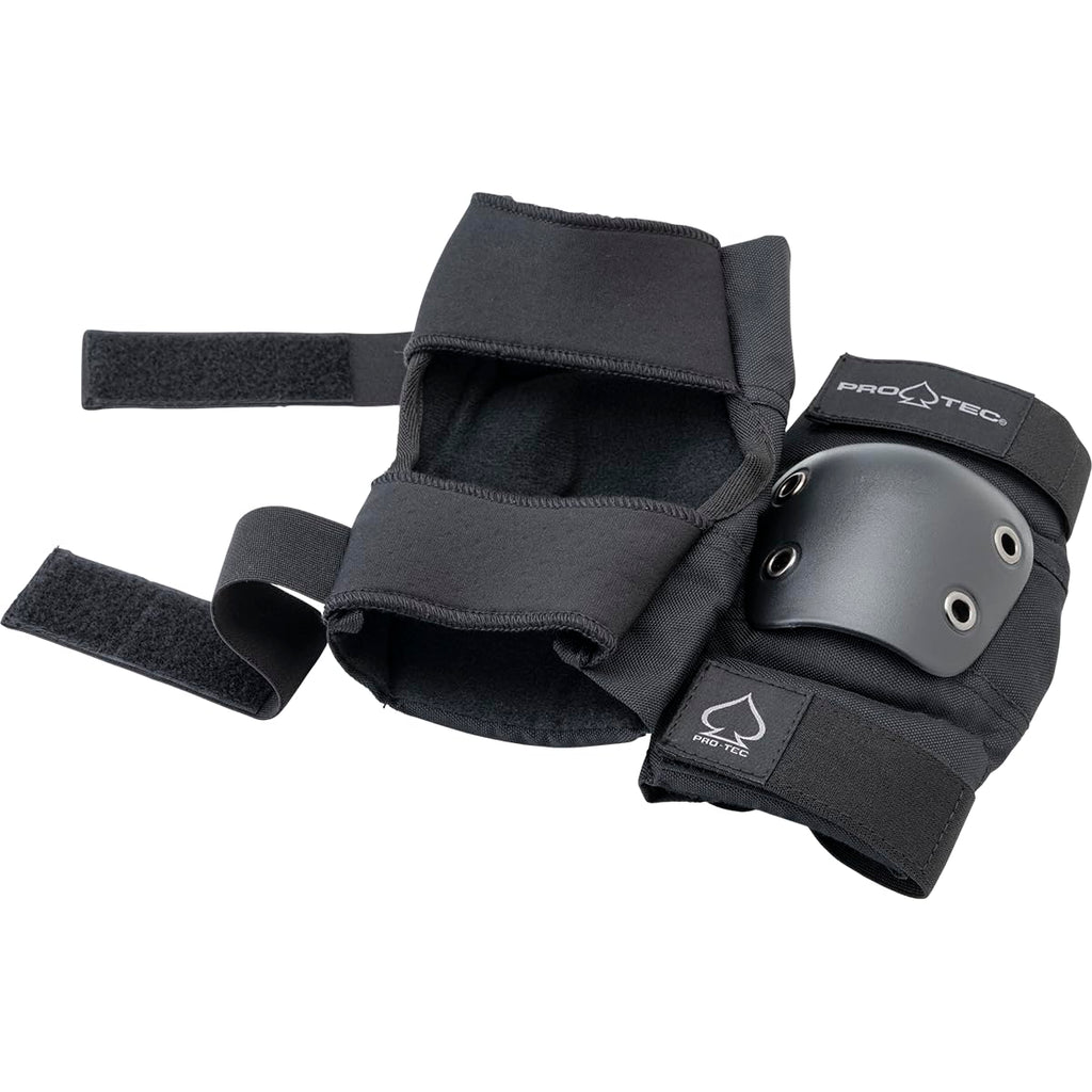 Pro-Tec Kids Street Elbow, Knee, And Wrist Pad Protective Gear Set, Youth Small, Black