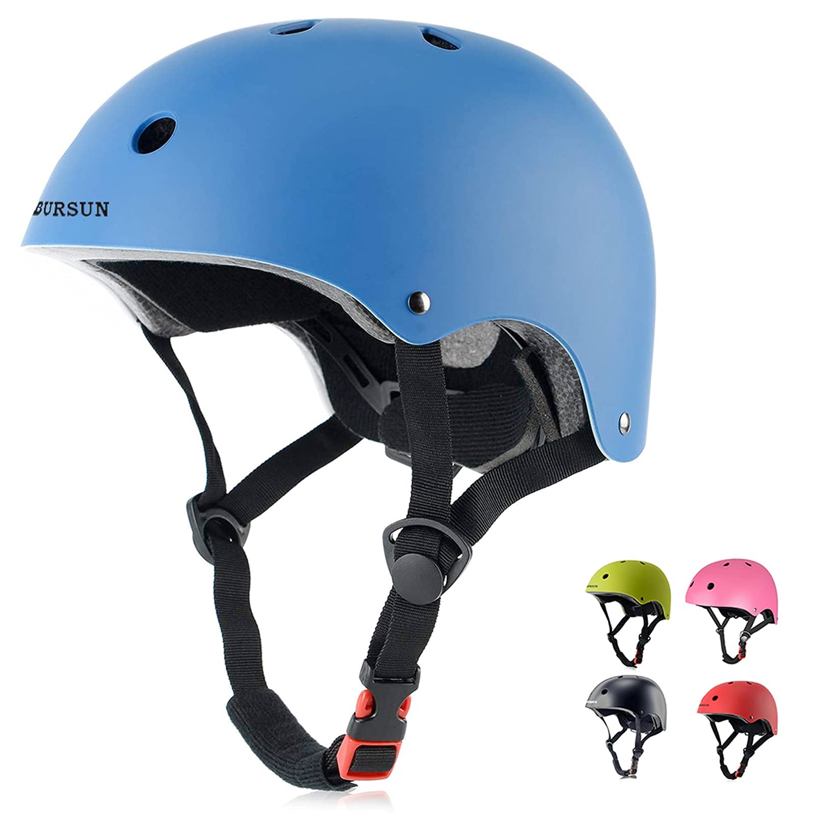 Bursun Kids Bike Helmet Ventilation & Adjustable Toddler Helmet For Ages 2-3-5-8 Kids Boys Girls Multi-Sport Helmet For Bicycle 