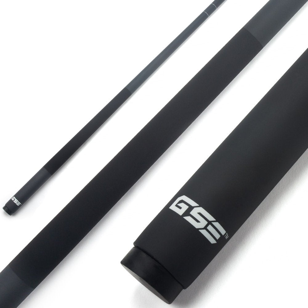 Gse 58'' 2-Piece Fiberglass Graphite Composite Billiard Pool Cue Stick (Matte Black, 21Oz)
