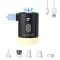 FLEXTAILGEAR Portable Air Pump MP2 Pro Electric Air Pump Rechargeable Battery Air Mattress Pump Ultralight Inflator with Led Lig