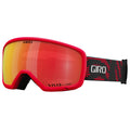 Giro Ringo Ski Goggles - Snowboard Goggles for Men, Women & Youth - Red Reverb Strap with VIVID Ember Lens