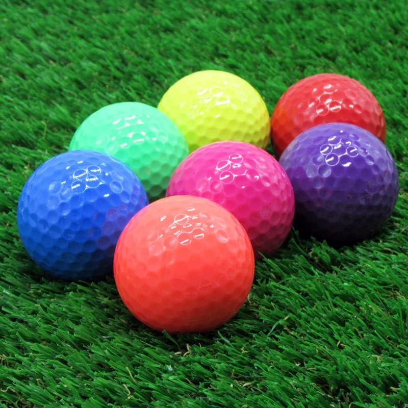 Xwejek Colored Golf Balls 8Pack,Practice Mini Golf Balls For Men,Novelty Bright Class Golf Ball For Golfer Indoor&Outdoor,Golf G