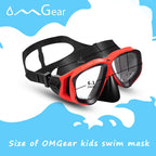 Kids Swim Mask Swimming Goggles With Nose Cover Dive Snorkel Mask Scuba Diving Goggles Snorkeling Gear Anti-Fog With Cute Neopre