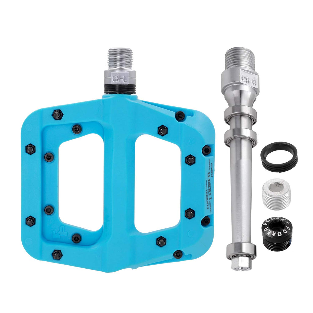 Fooker Mtb Pedals Mountain Bike Pedals 3 Bearing Non-Slip Lightweight Nylon Fiber Bicycle Platform Pedals For Bmx Mtb 916